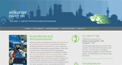 Desktop Screenshot of eilkurier-muenchen.de