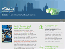 Tablet Screenshot of eilkurier-muenchen.de